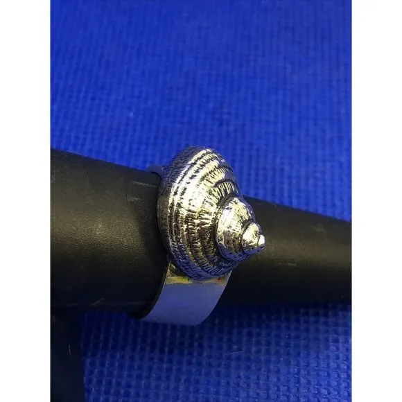 Mignon Faget 925 Sterling Silver Sea Collection Moon Snail Statement Ring - Picture 4 of 12